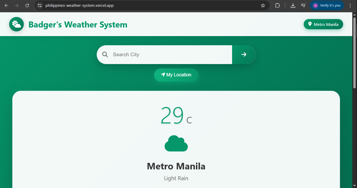 Philippines Weather System